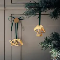 Georg Jensen 2023 Holiday Ornament Deer 18kt Gold Plated
